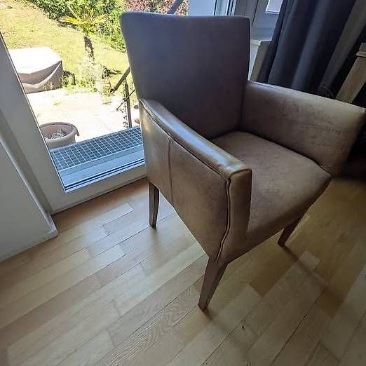Interio Sedie: Brown leather chair – Usato da Schlieren venduto da tan313 4