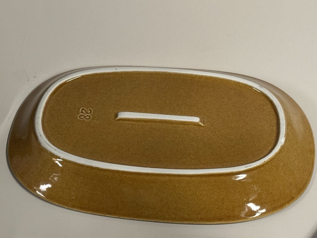 Rössler Servierplatten: Original Rössler Design  Platte Braun – Gebraucht aus Deitingen von Himhip 1