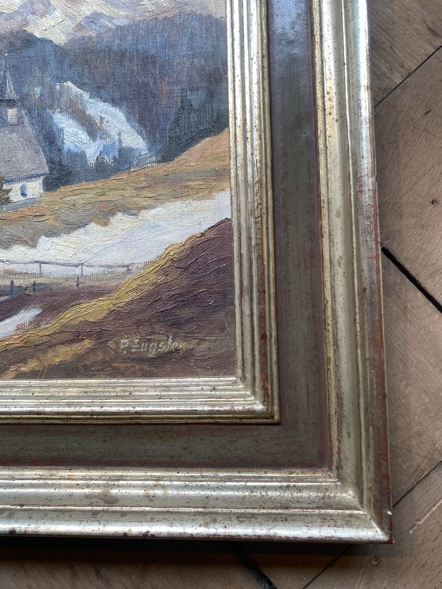 Gemälde: APPENZELLER-LANDSCHAFT P.EUGSTER  ÖLGEMÄLDE – Gebraucht aus St. Gallen von Goldband 1