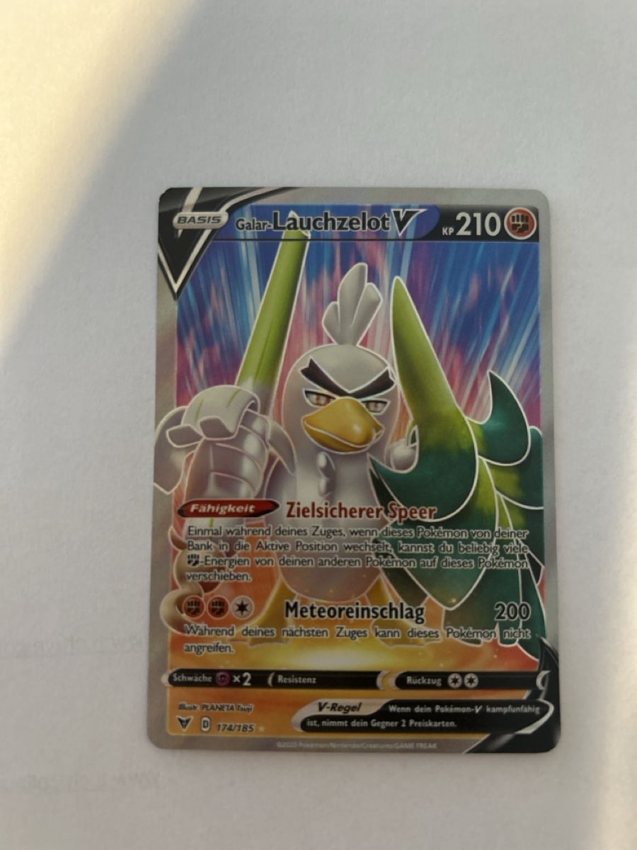 Pokémon Carte collezionabili: Fullart Galar-Lauchzelot – Nuovo (secondo la descrizione) da Lausanne venduto da POKEALE