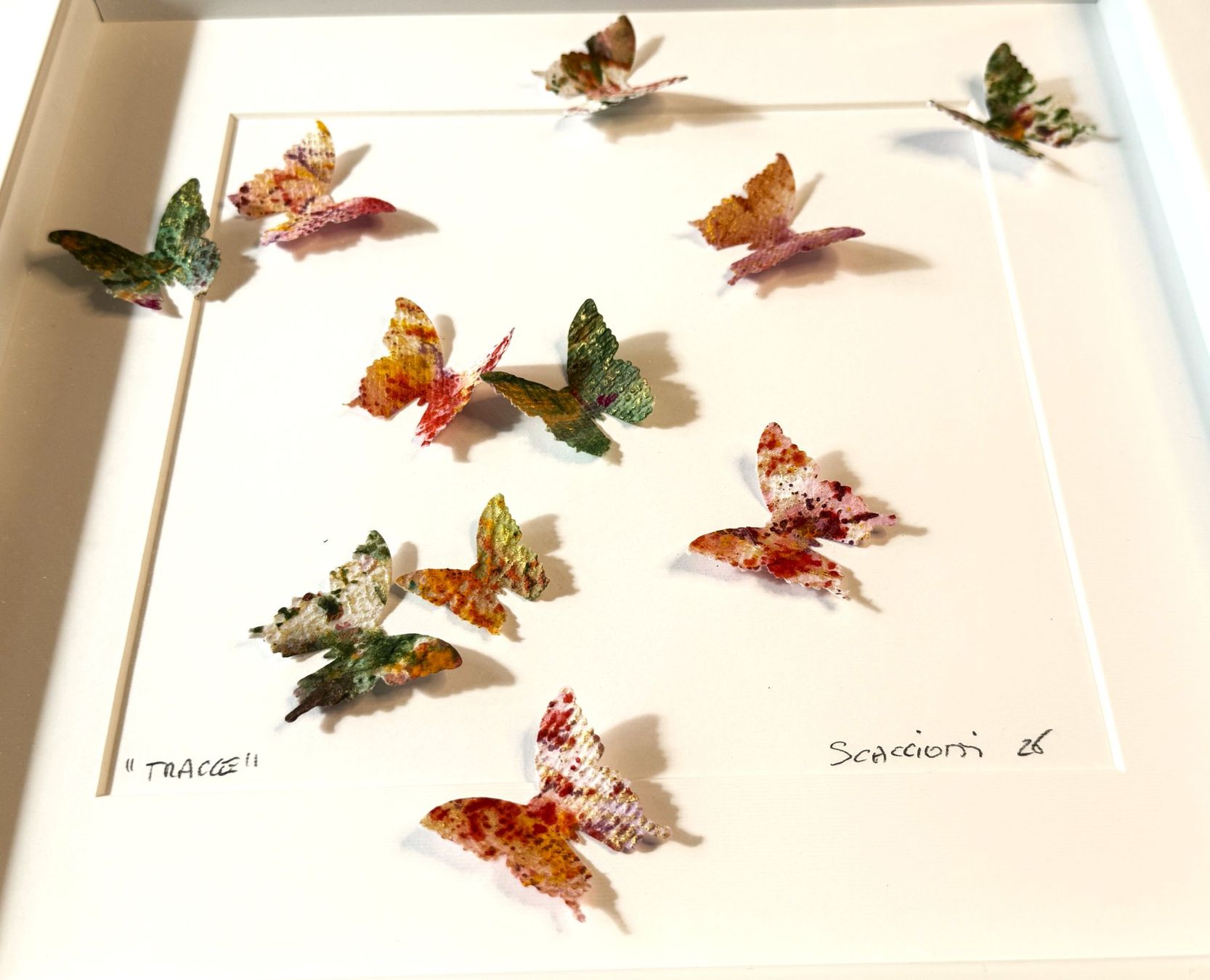 Dipinti: Andrea Scacciotti 3D-Schmetterlings-Wandkunst – Usato da Ponte Tresa venduto da 11GalleriaAlterEgo11 2