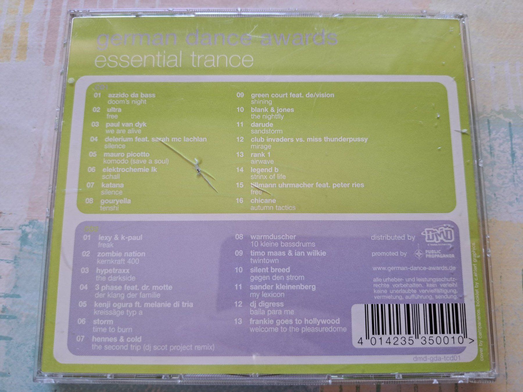 CDs: CD German Dance awards - Essiential Trance – D'occasion à Pully par bro_n52j 1