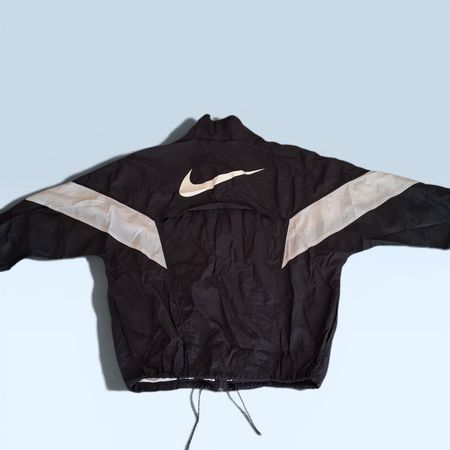 Nike Windbreaker Jacke schwarz/weiss – Grösse M -- Nylon