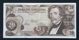 BANKNOTE ÖSTERREICH 1967