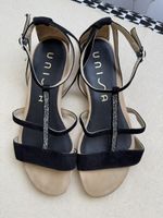 Unisa Sandalen, schwarz, Gr. 37, Sommer-Look, Top Zustand