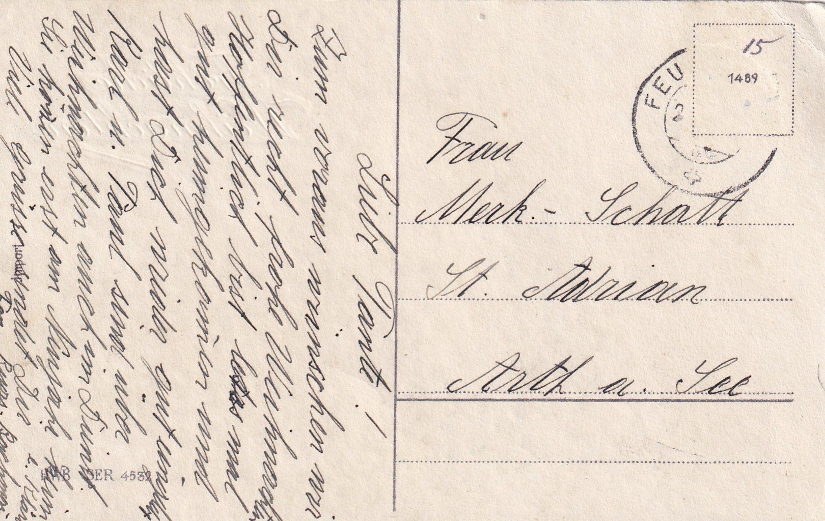 Cartoline postali: Glückwunsch, Weihnachten /ay – Usato da Hombrechtikon venduto da Rudolf07 1