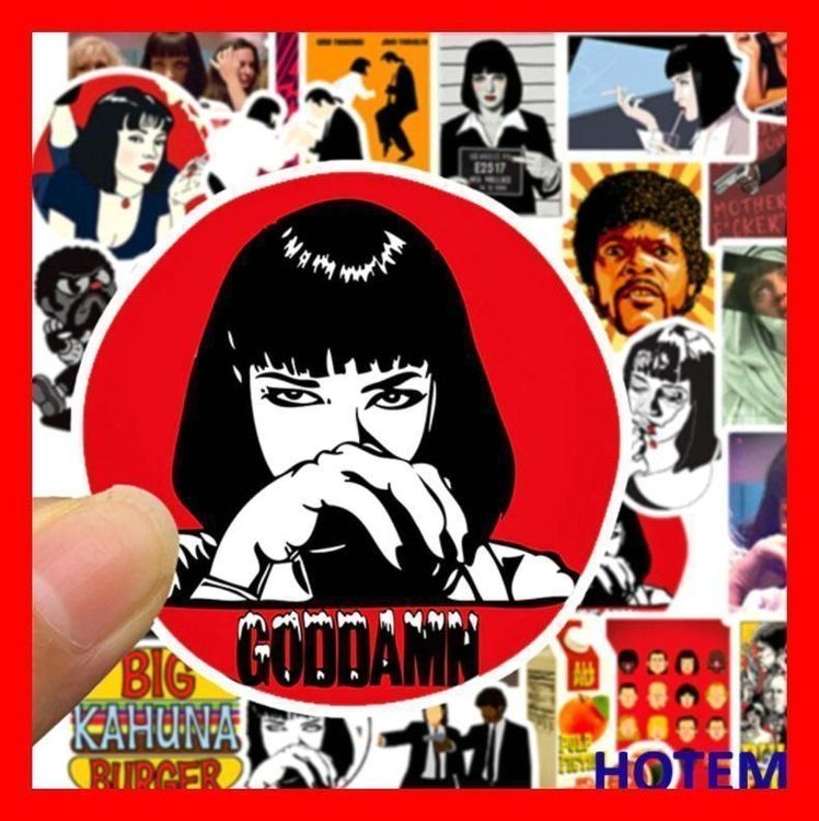 Stickerset Pulp Fiction 50 teilig DVD (Neu und originalverpackt) in für ...