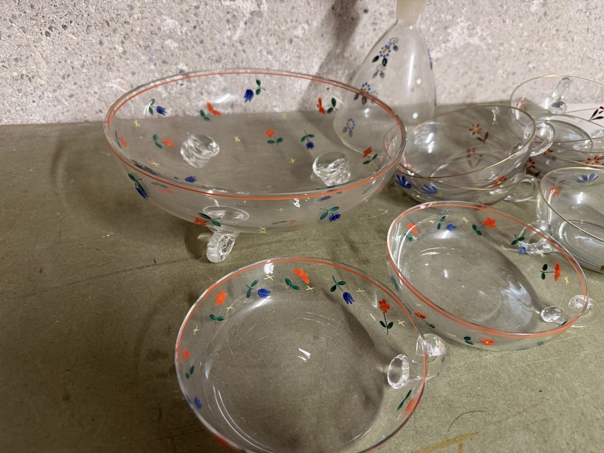 Gläser: Glas Set Blumen Motiv  – Gebraucht aus Birmenstorf AG von Pat_roll 2