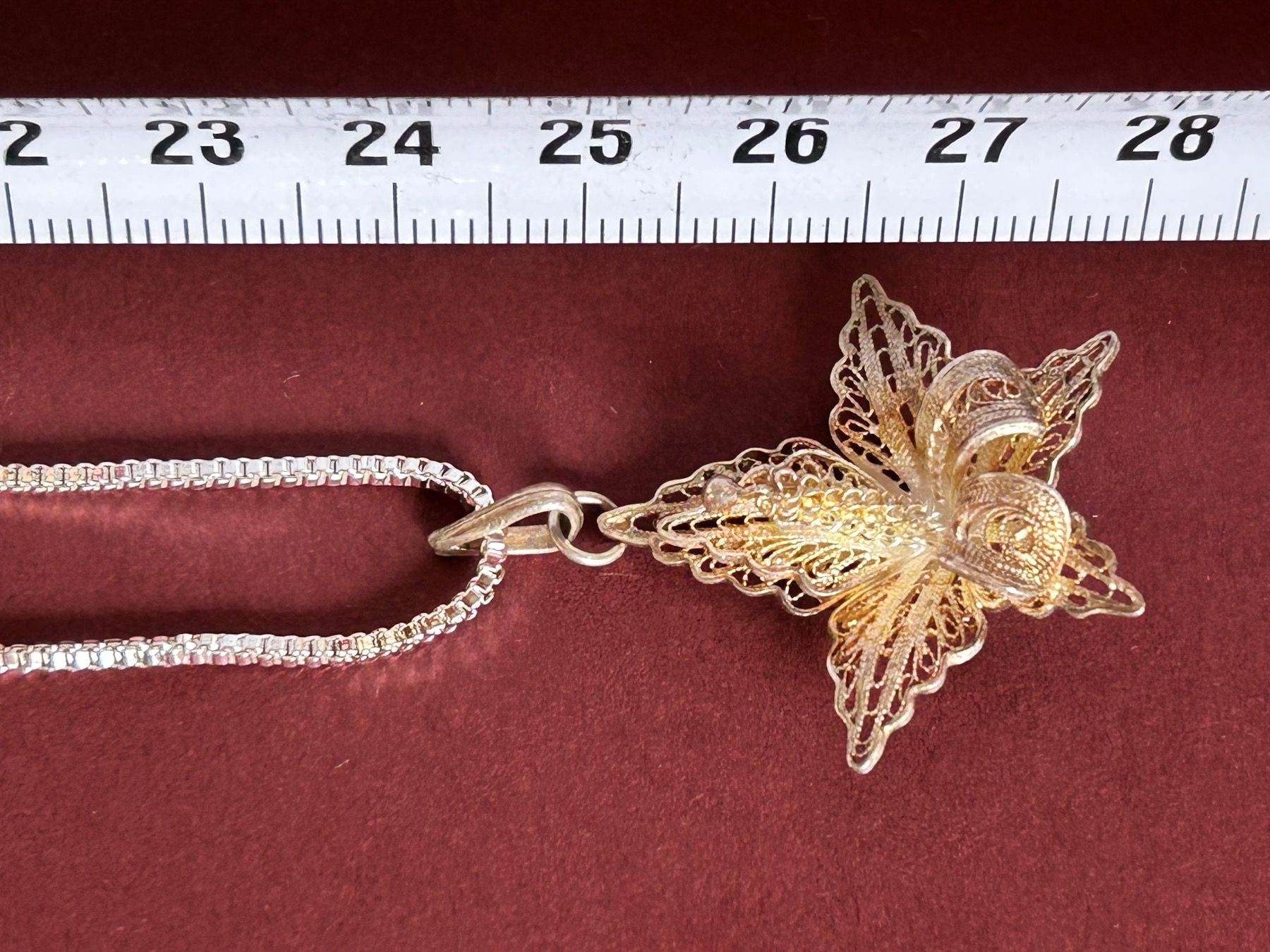 Anhänger: Kette mit Orchidee (Silber) – Gebraucht aus Dittingen von Bellevista 2