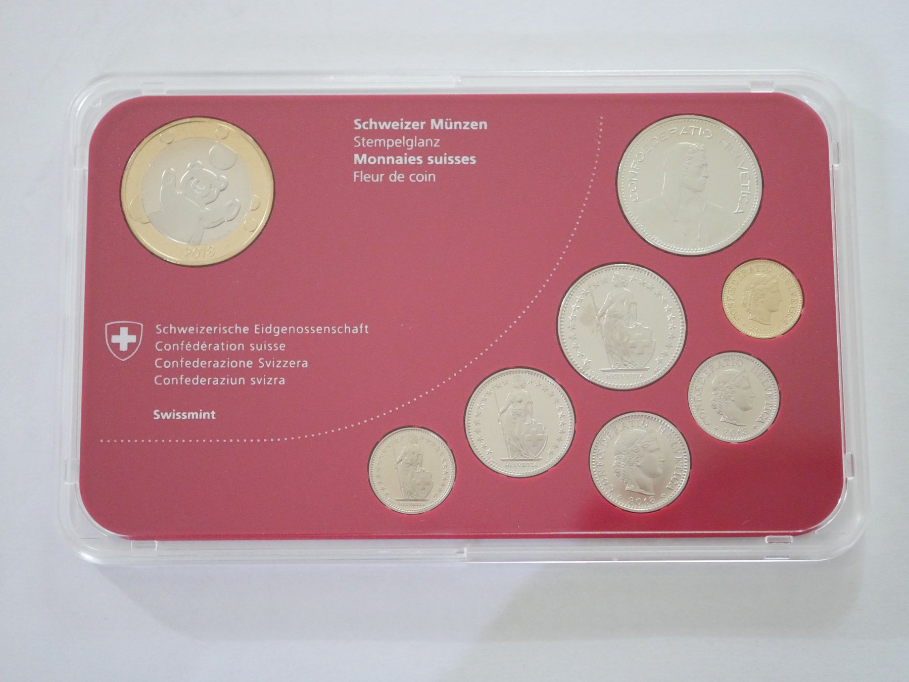 Tutti le monete: Schweizer Baby Münzsatz 2018 stgl ***TOP*** – Nuovo e nell'imballaggio originale da Kreuzlingen venduto da Samson01 1