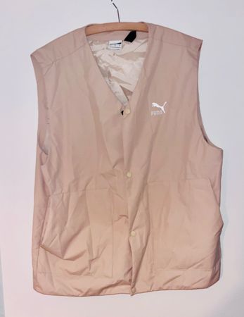 Puma Weste Herren Beige, Grösse L, ideal für Übergang!