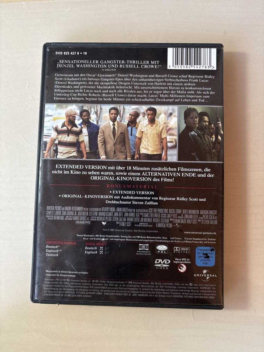 Tutti i DVDs: American Gangster – Usato da Ruswil venduto da Slivio_ 1