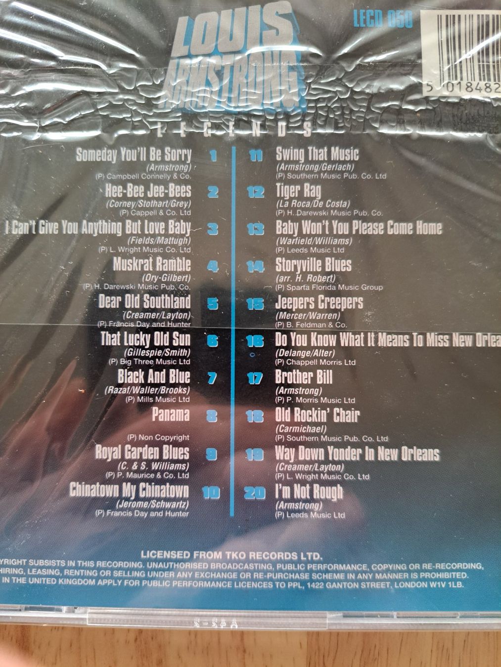 CD: Louis Armstrong Legends CD Ungeöffnet 1993 – Nuovo e nell'imballaggio originale da Birsfelden venduto da oleros 2