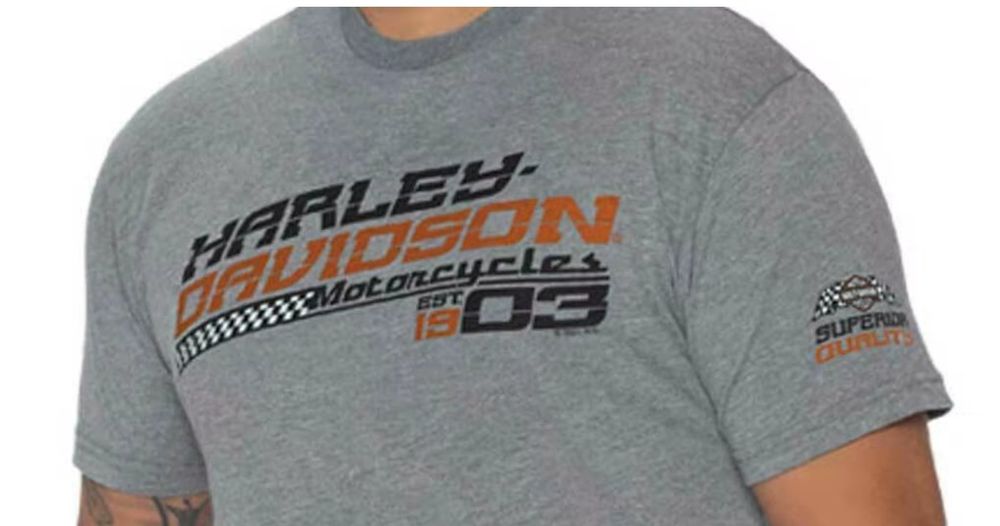 T-shirt: T-shirt Harley-Davidson, taille 2XL, gris anthracite J057 – Nuovo e nell'imballaggio originale da Allens venduto da MADE.IN.ROCK.N.ROLL 1