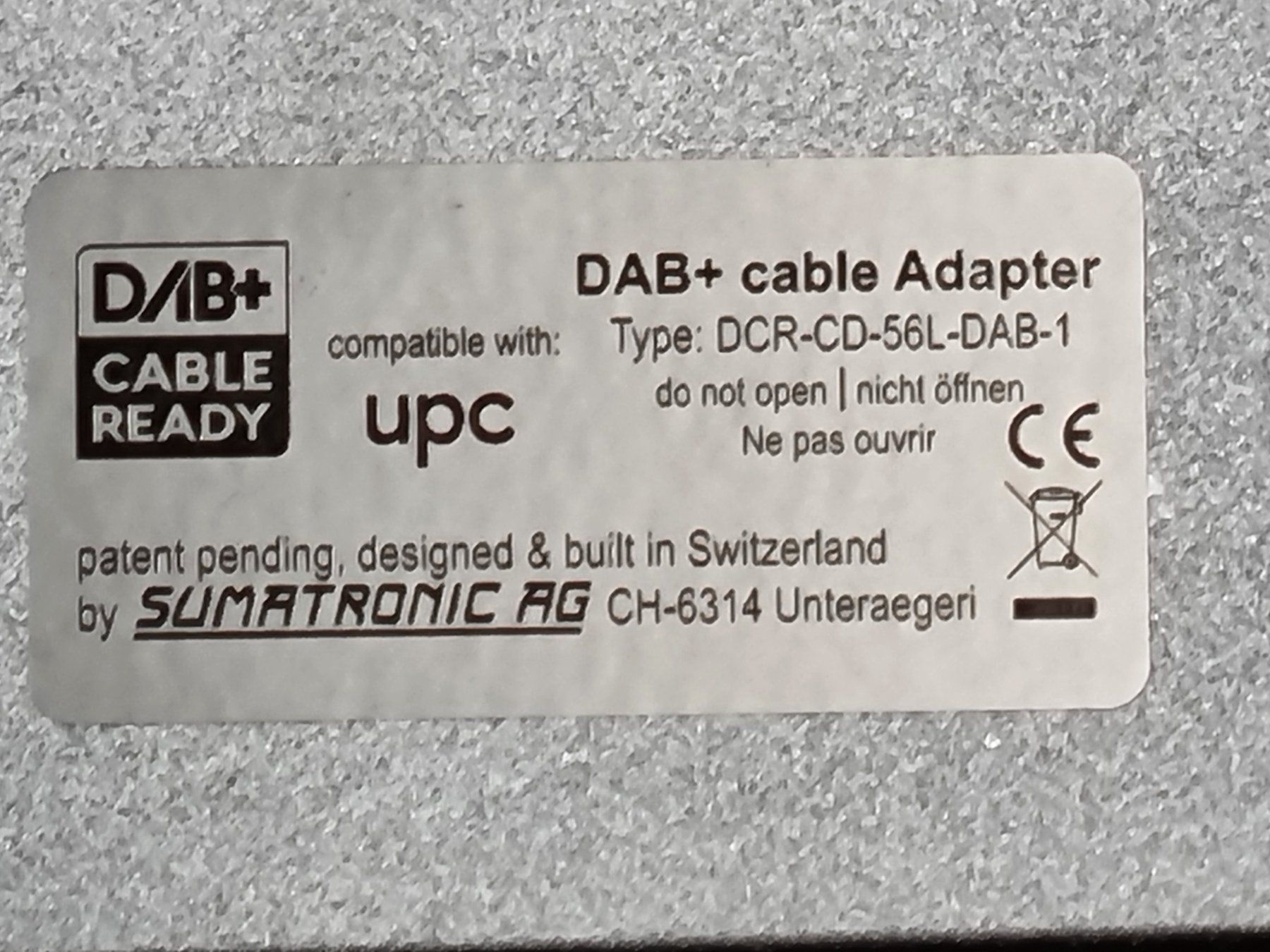 Convertisseurs: Sumatronic DISPLEX DAB+ - Kabeladapter – D'occasion à Finsterhennen par friap2000