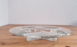 Glasi Hergiswil Stern Platte Schale - 28 cm - vintage Deko