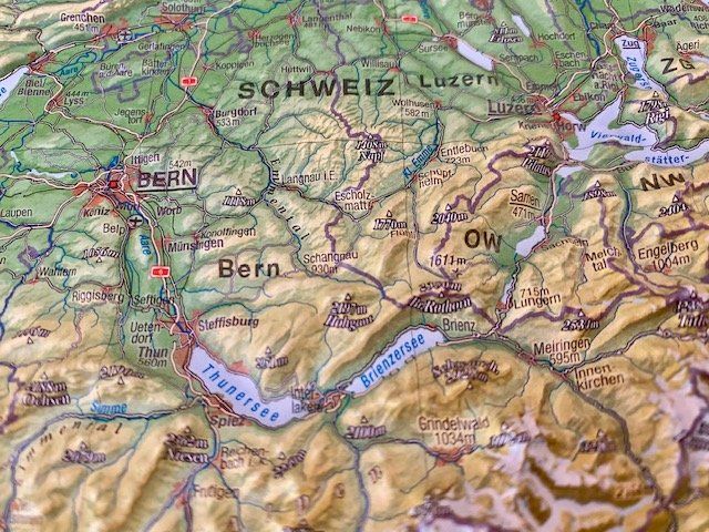 Cartine & Atlanti: Reliefkarte der Schweiz – Usato da Luzern venduto da isa_27cg 1