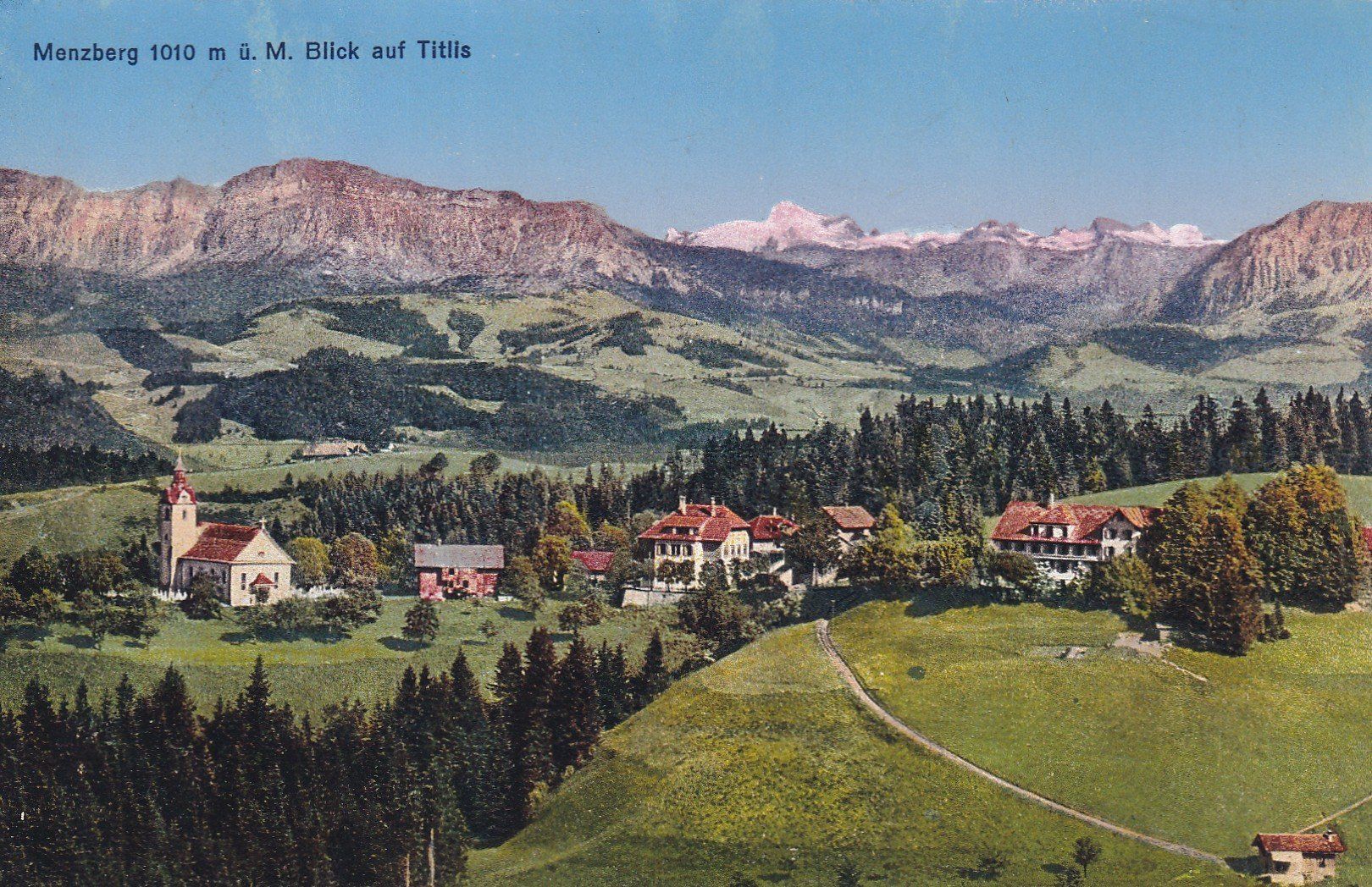 Cartes postales: Menzberg Blick auf Titlis – D'occasion à Cormoret par Pascalll2001