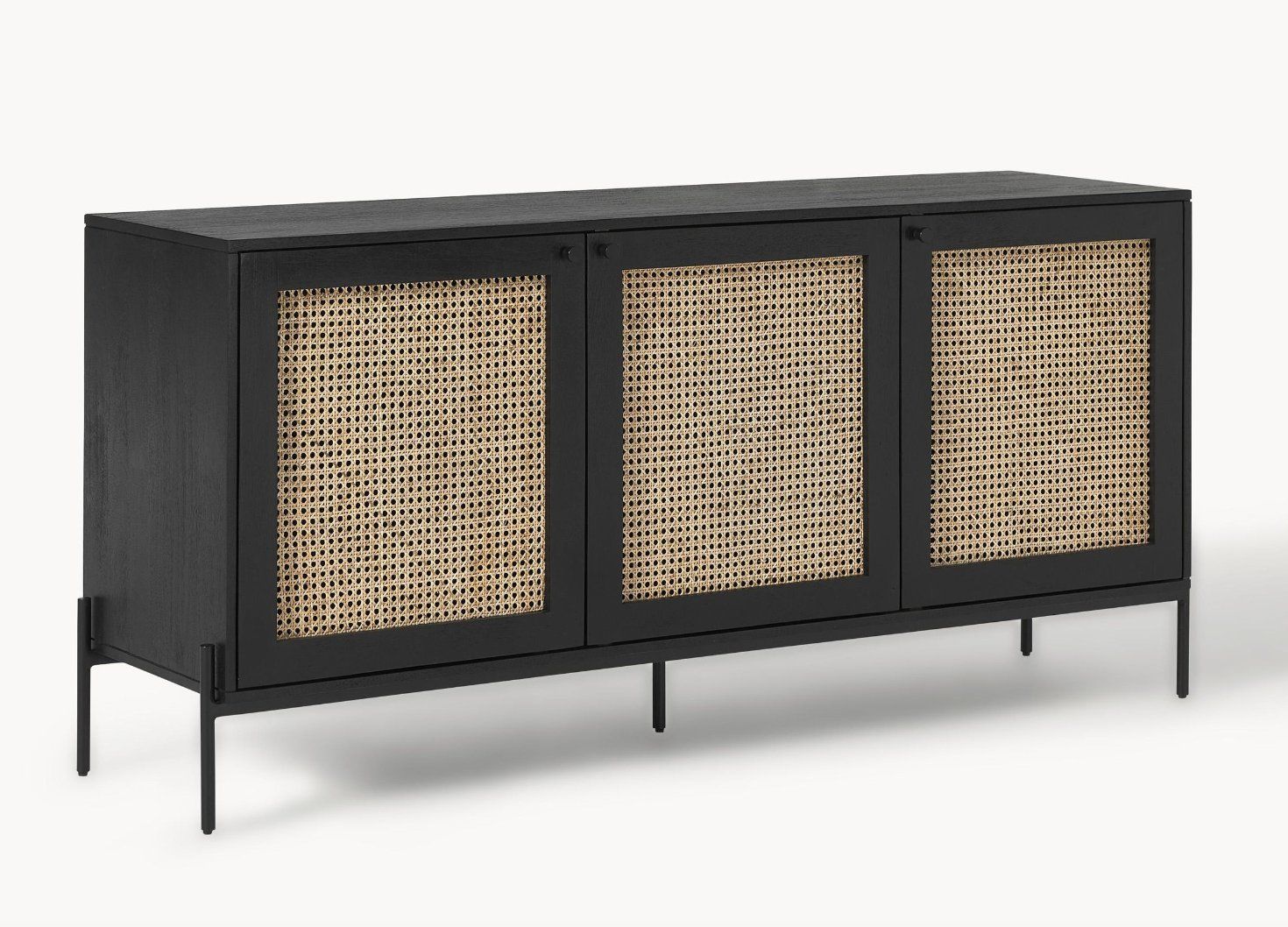 Westwing Cassettiere: Westwing, Sideboard Vienna mit Wiener Geflecht - schwarz – Usato da Aarburg venduto da ste_clp7 2