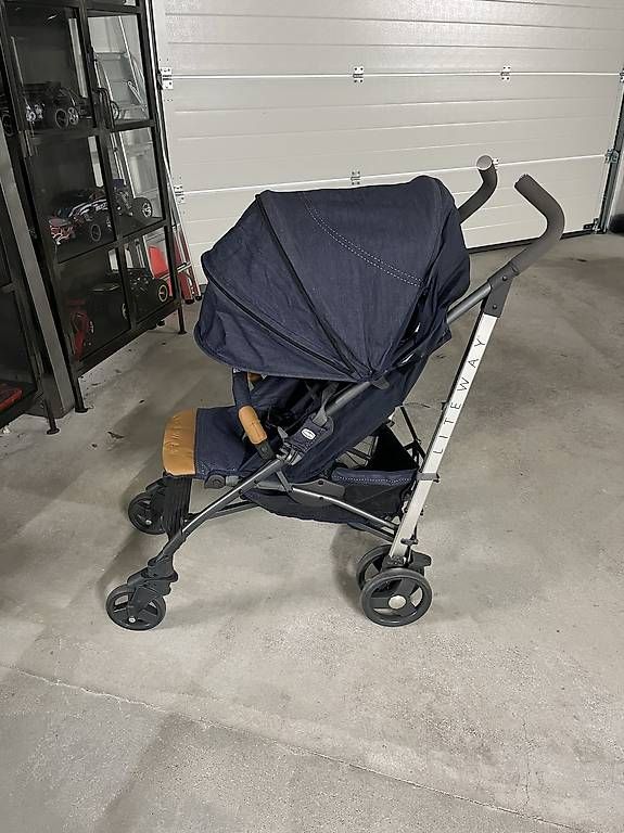 Kinderwagen: Chiccho Buggy "Denim" mit Lederapplikationen  – Neu und originalverpackt aus Kefikon ZH von 75T 4