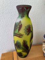Wunderschöne "Tip Galle" Glas Vase, signiert, Rarität
