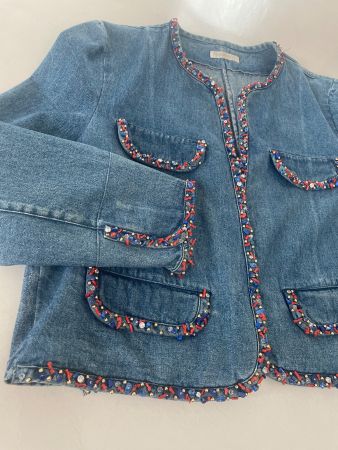 Jeans Jacke Paradise con pietre vere.