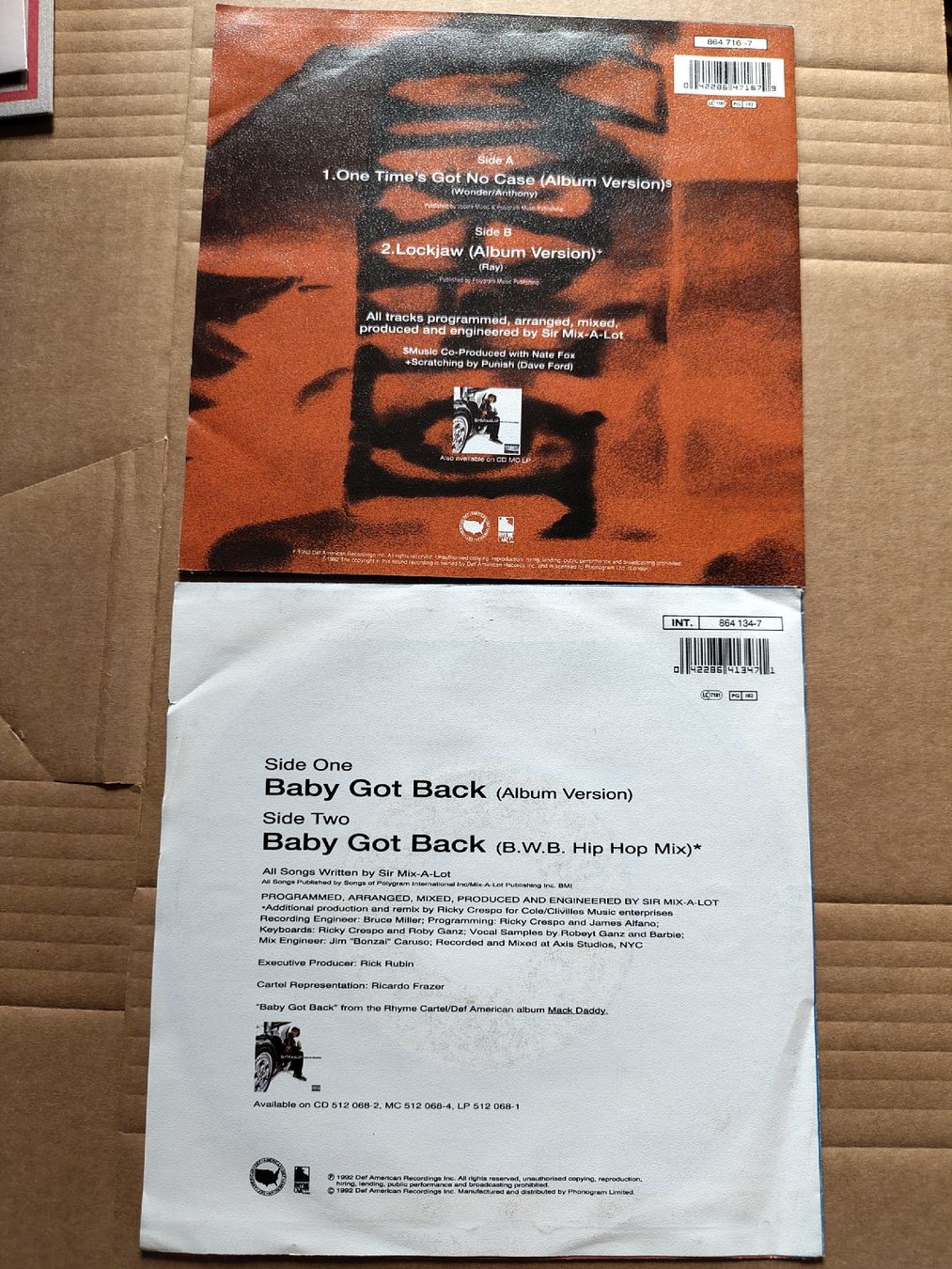Schallplatten: SirMixaLot 2 x 7" Singles – Gebraucht aus Büsserach von Bey23 1