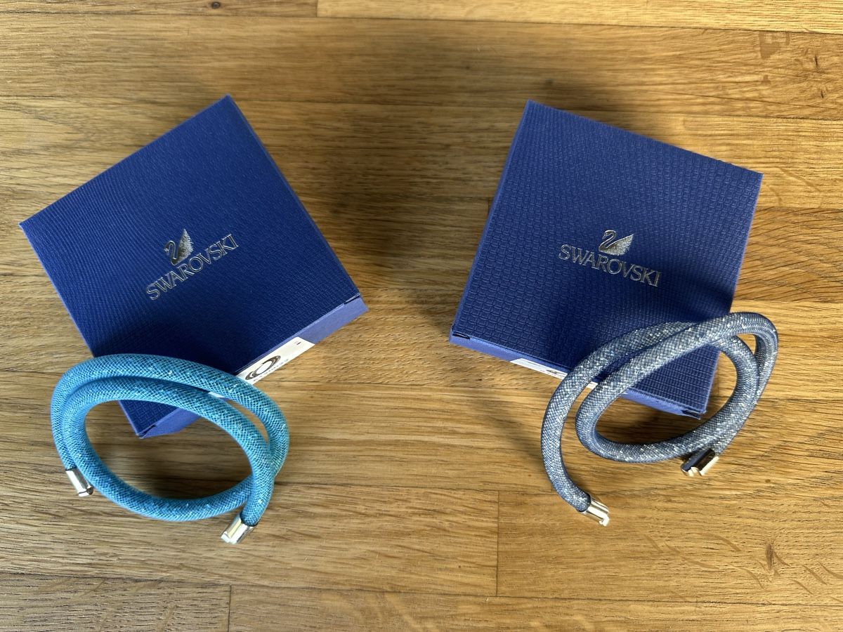 Swarovski Bracciali & Braccialetti: Bracelet Swarovski Stardust Bleu Double  – Nuovo (secondo la descrizione) da Juriens venduto da JulJean1985 2