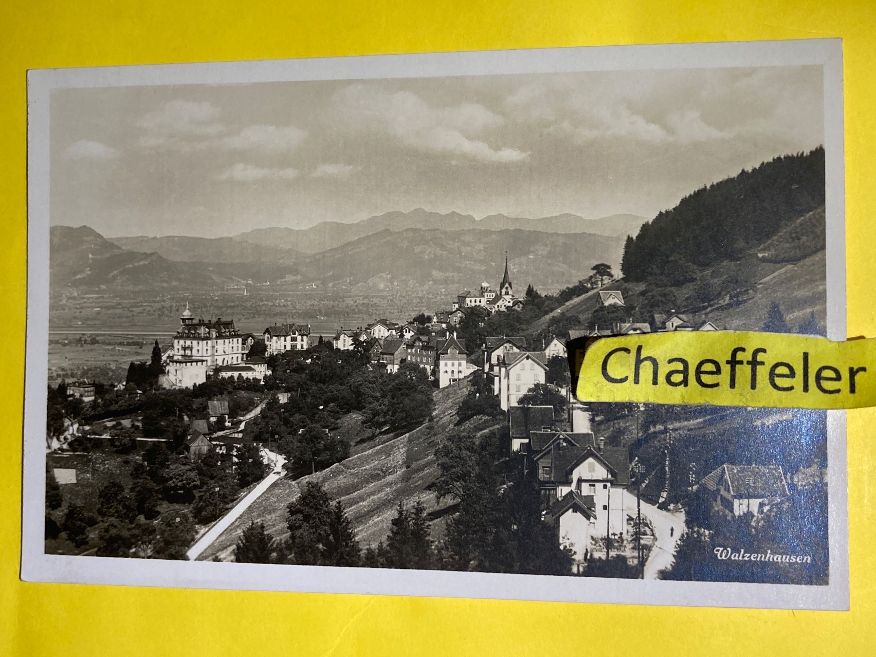 Cartoline postali: Walzenhausen – Usato da Zürich venduto da Chaeffeler