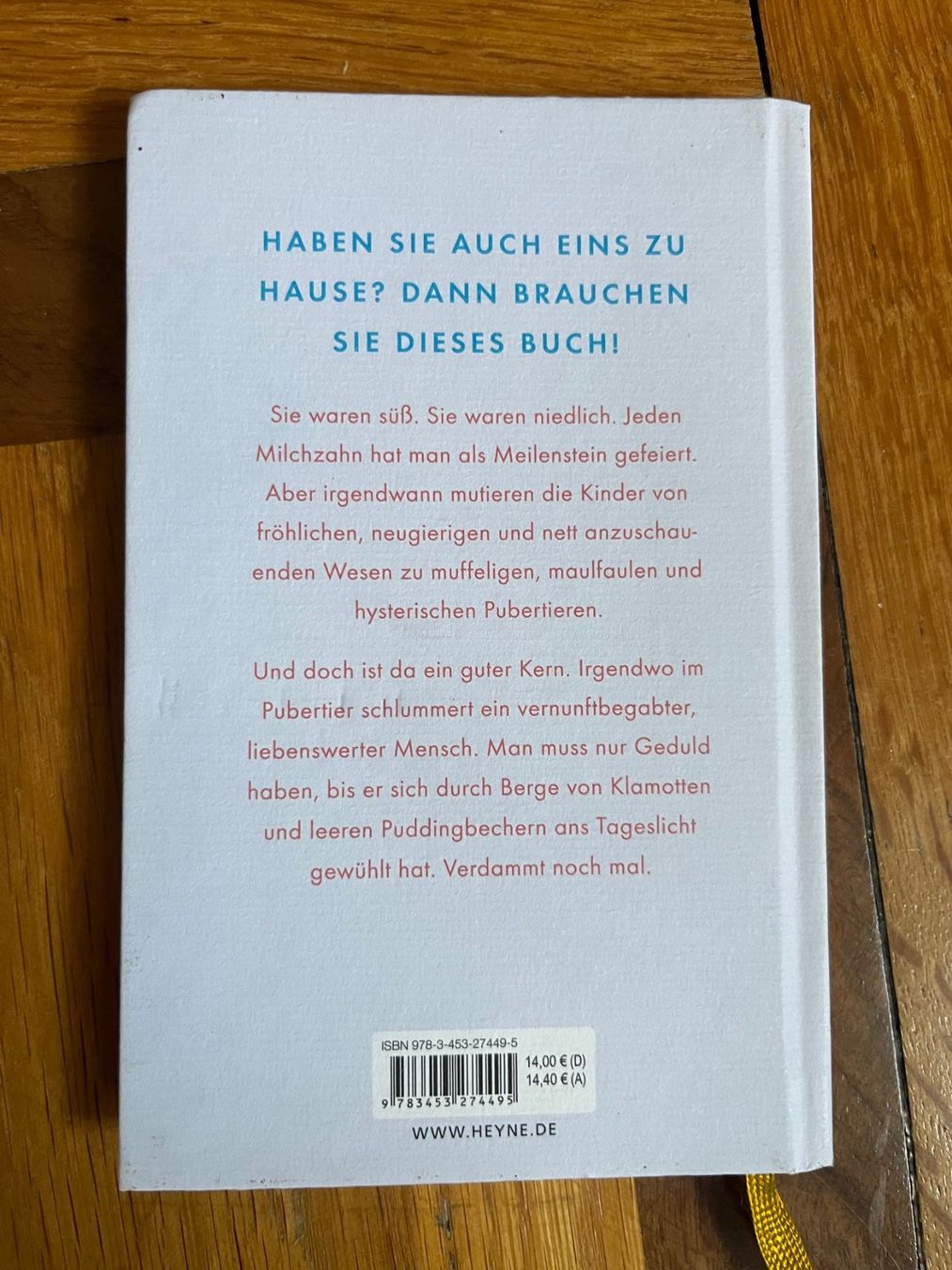 Libri: Buch 'Das Pubertier' von Jan Weiler – Usato da Zürich venduto da Klawitter 1