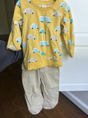 Seed Baby Set 18-24 Months - Cars & H&M Trousers Outfit