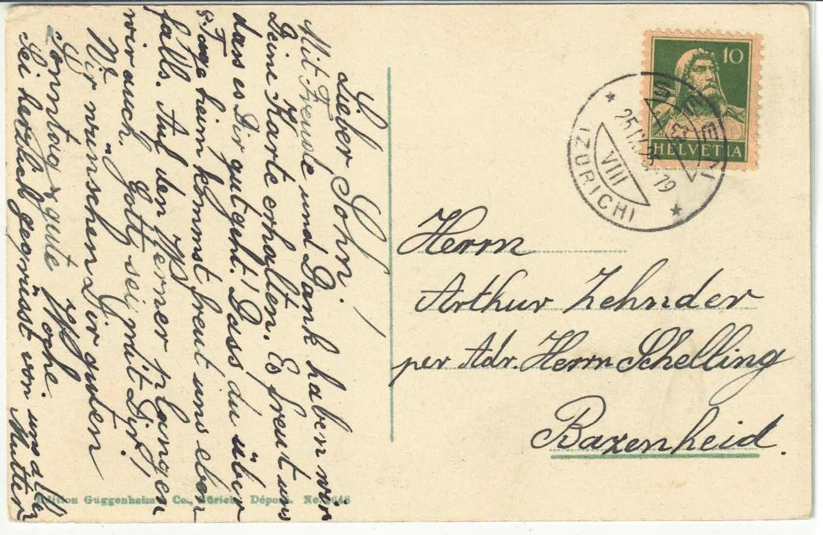 Cartoline postali: Seen - Pfarrgasse - Brunnen - animee – Usato da Ettingen venduto da Kartenplanet 1