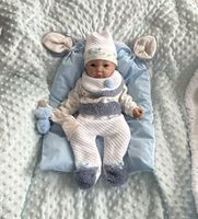 Baby Puppe Junge aus Vollsilikon ca. 43 cm