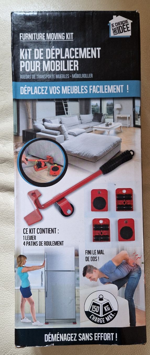 Tous les outils: Kit levage et déplacement de meubles 150kg.   – Neuf avec emballage d'origine à Ste-Croix par Sporchet