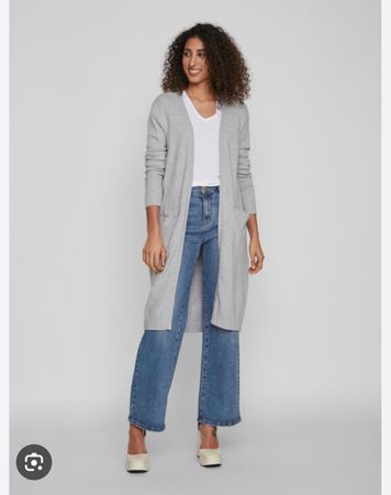 Vila langer Feinstrick-Cardigan Gr. XS Neu