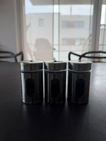 Gewürzstreuer Set Edelstahl Glas 3 Stück ungebraucht