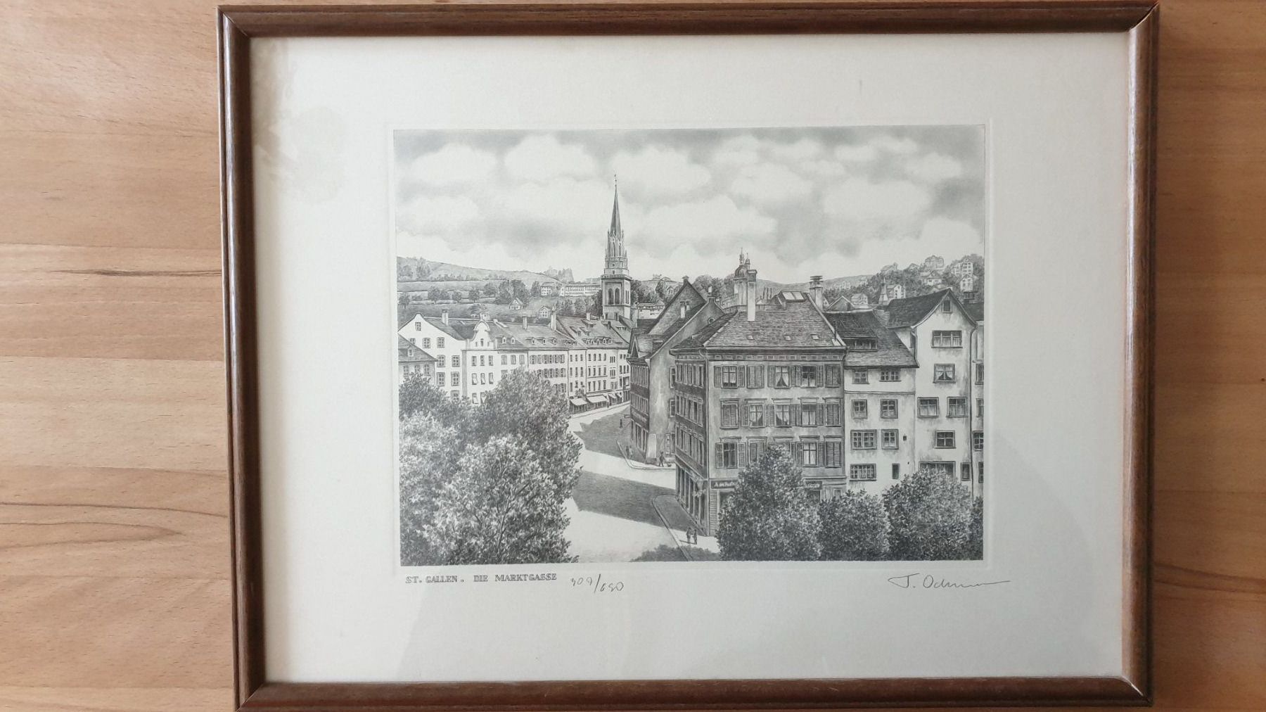 Grafica & Litografie: St.Gallen. Marktgasse. – Usato da Goldach venduto da armando_r 1