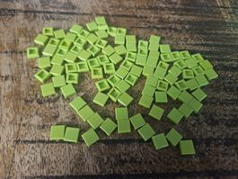 lego 3070 lot de 100 pièces Lime Tile 1 x 1