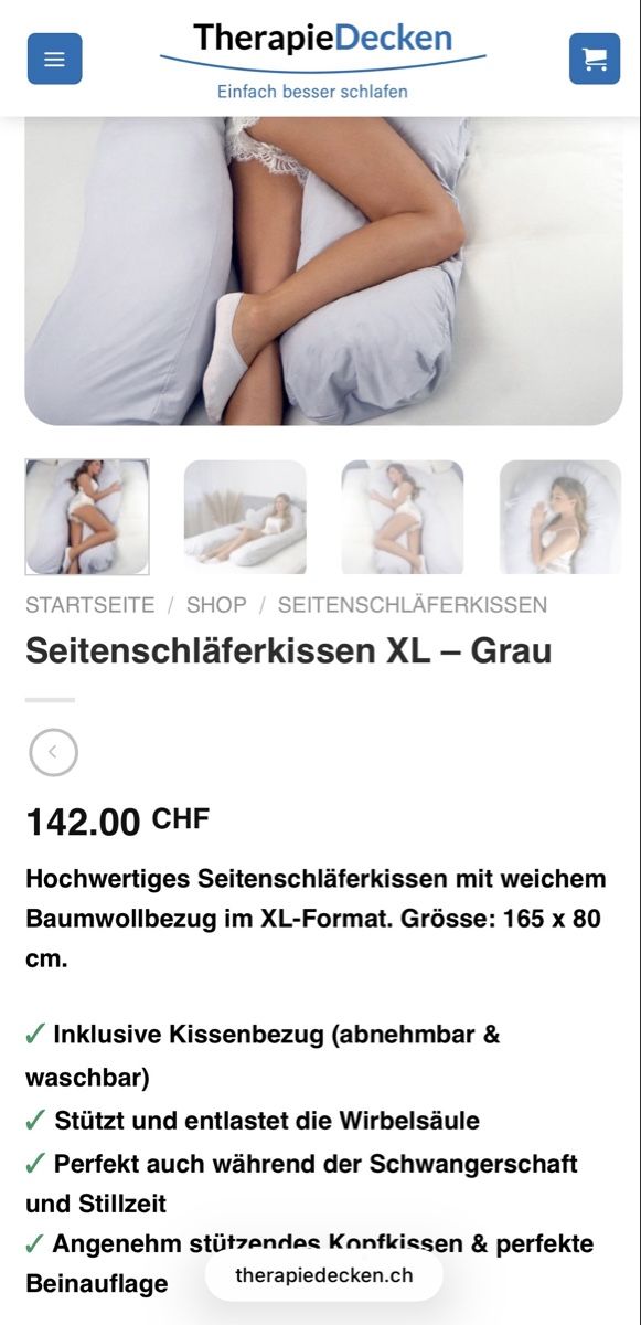 Kissen: Seitenschläferkissen – Neu (gemäss Beschreibung) aus wabern von starskycrew 3