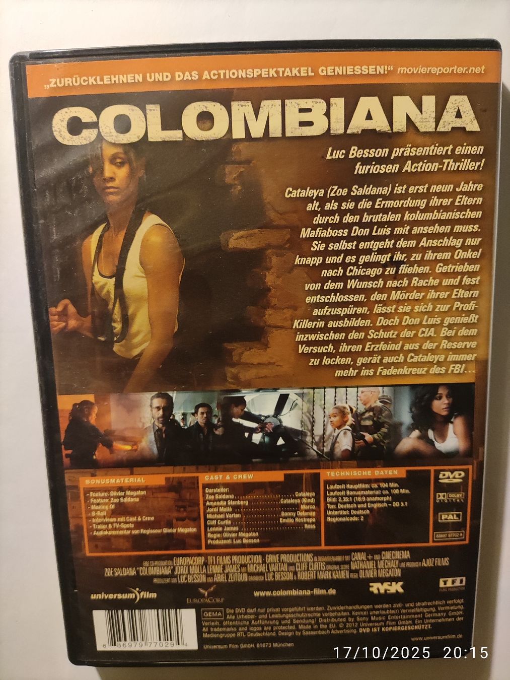 Alle DVDs: Colombiana (DVD) – Gebraucht aus Basel von Alacant 1