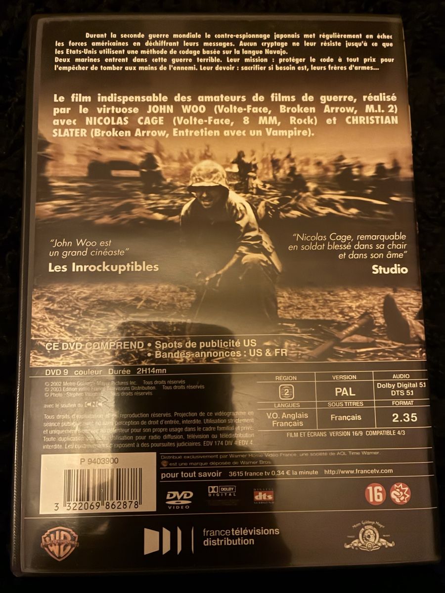 Tutti i DVDs: DVD Windtalkers – Usato da Neyruz FR venduto da Shcc17 1