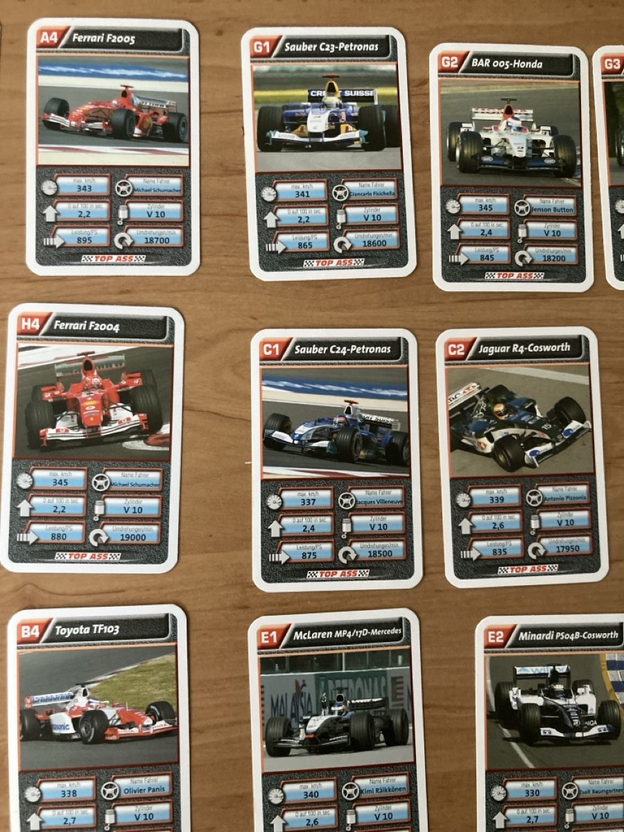 Giochi: Top Ass Formel 1Quartett neuwertig – Nuovo (secondo la descrizione) da Schüpfheim venduto da Seerose80 3