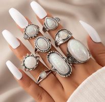 Edles Ring Set - Retro Style