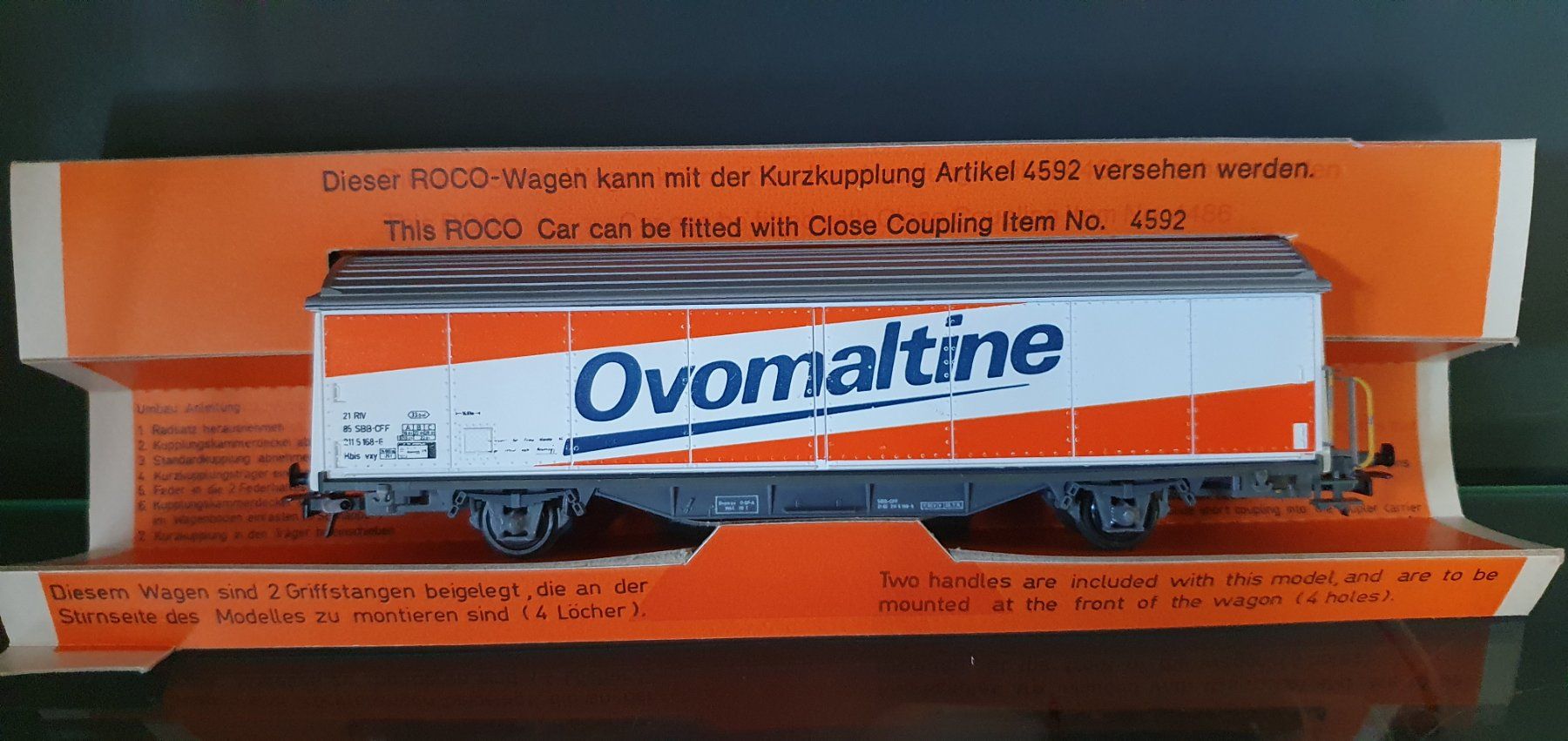 Roco Modelleisenbahnen: ROCO:DC: SBB GÜTERWAGEN OVOMALTINE OVP – Gebraucht aus Biglen von taunus82