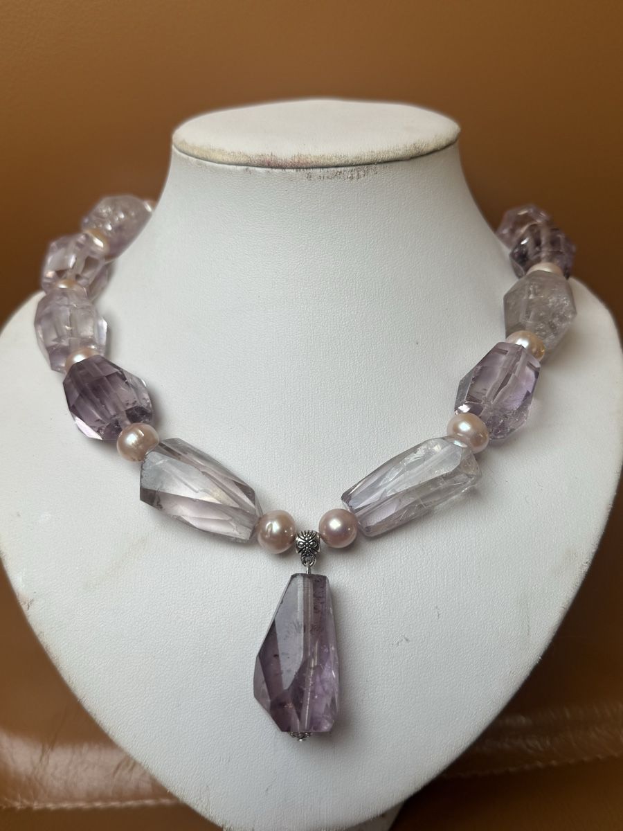 Catenine: Unikat - wunderschöne Amethyst Kette - NEU – Nuovo e nell'imballaggio originale da Basel venduto da Chili007 2