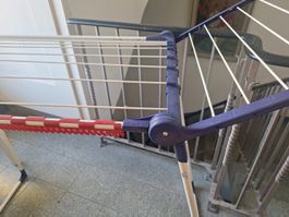 Wäscheständer klappbar weiss und blau gebraucht