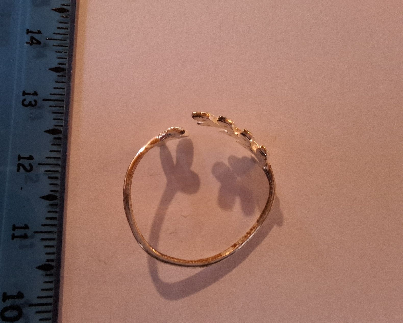 Anelli: Olivenzweig-Ring, 18 mm, silberfarben – Usato da Urtenen-Schönbühl venduto da nerdgirl 2