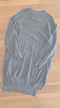 Samsøe&Samsøe Strickkleid Grau Wollmix, Grösse XXS