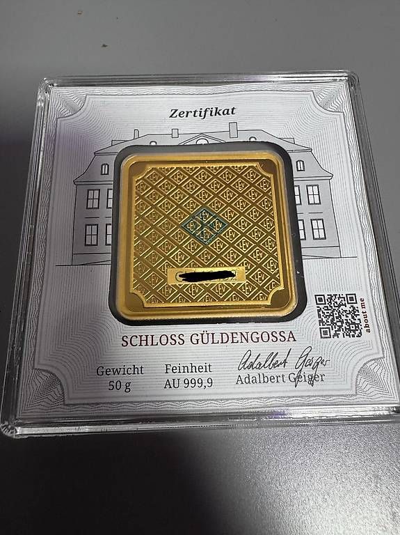 Edelmetalle: Geiger 50g Feingold 999 Barren – Neu (gemäss Beschreibung) aus Zunzgen von noa_wd92 1