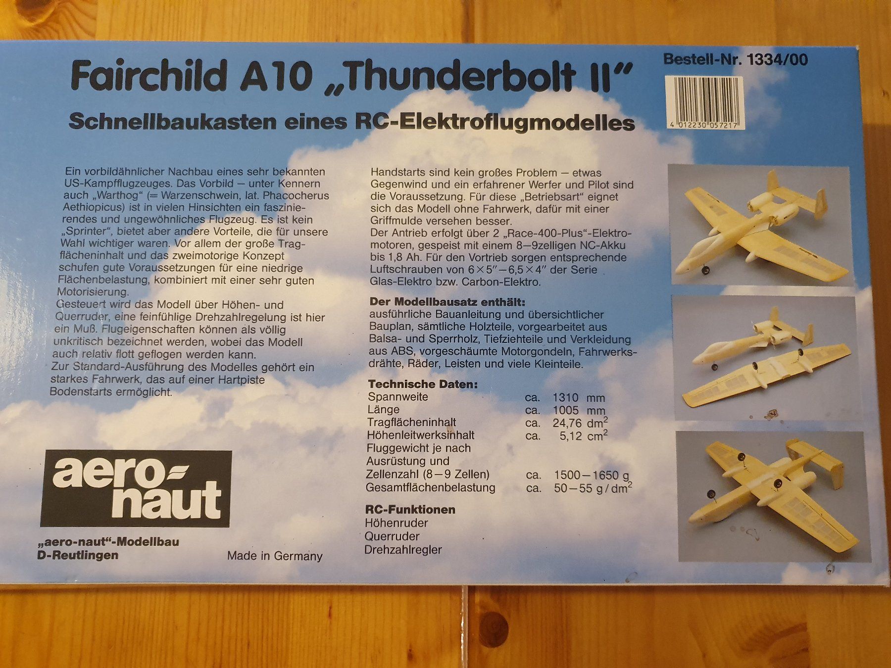 RC Modellbau: Elektroflugzeug Fairchild A10 Thunderbolt II – Neu (gemäss Beschreibung) aus Hondrich von smf_ch 3